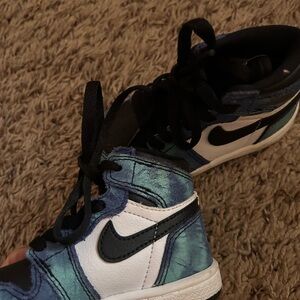 Nike Blue and White Sneakers High-Top